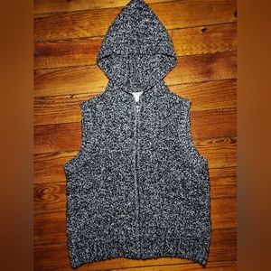 Coldwater Creek Hooded Zip Up Vest, Large